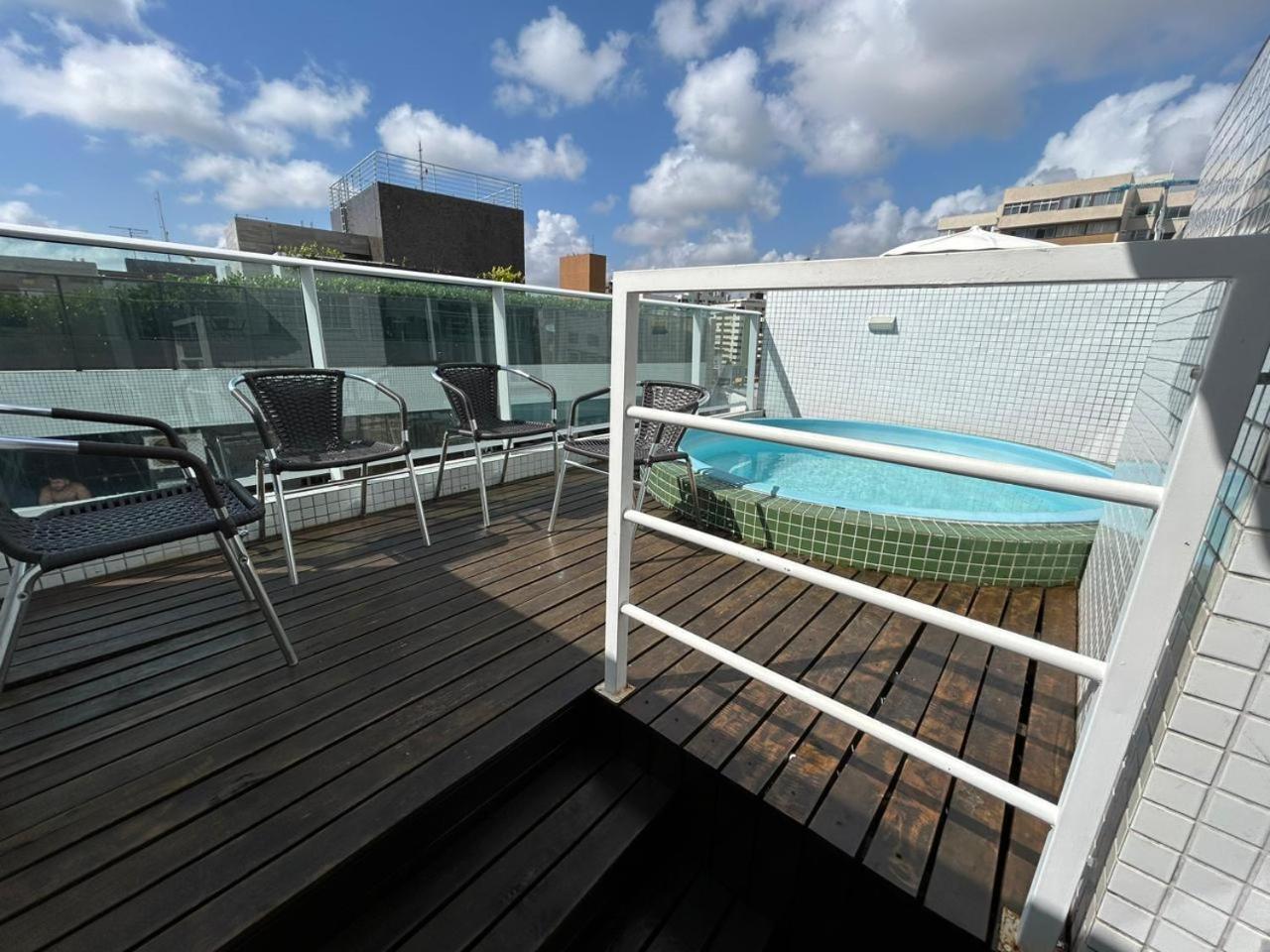 Flat 502 Com Piscina Privativa - 02 Quartos Жуан-Пессоа Екстер'єр фото
